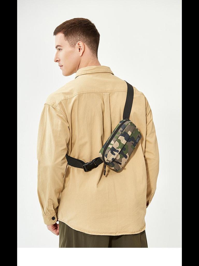 Men's Camouflage Multifunctional Tactical Backpack: Universal Trendy Messenger Bag for Outdoor, One-Shoulder, Small, Mobile-Friendly Design for All.