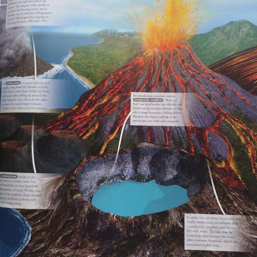 [USED] Rare book on volcanoes "DK experience VOLCANO