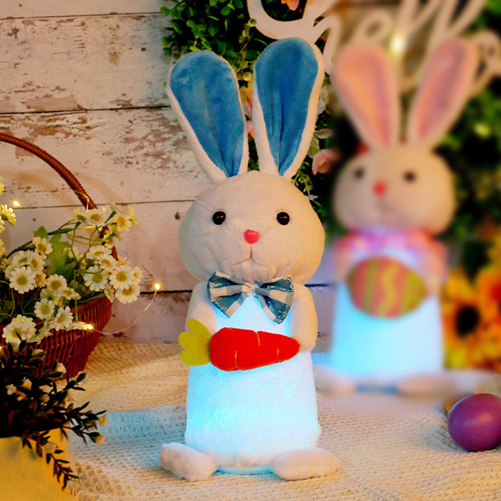 

Adorable Bunny Plush Toy with for Easter Home Decor синій