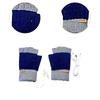 USB Heated Gloves Half Finger for Men Women Knitting Electric Heating Hand