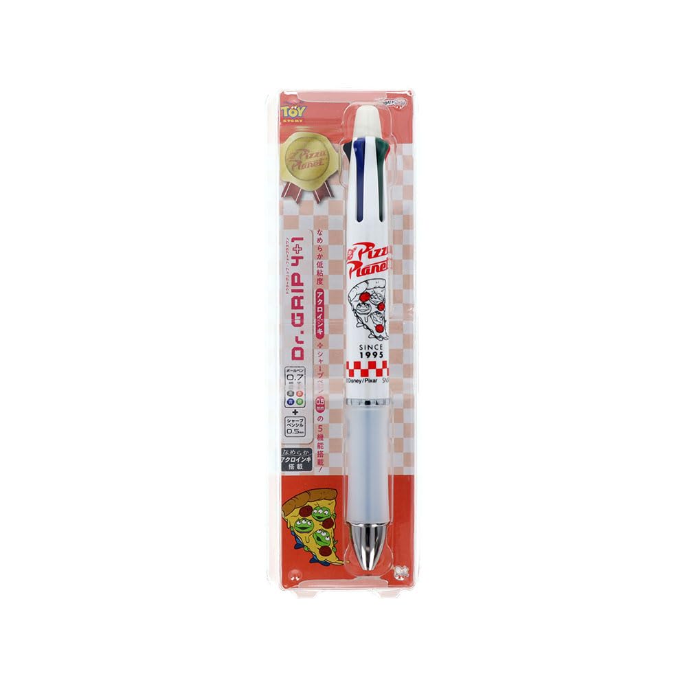 Stationery Toy Story Disney Pixar Multicolor Ballpoint Pen and Mechanical Pencil Grip Pizza Planet S4658051 Sun-Star Dr. 4+1