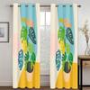 3D Abstract Art Geometric Design Flowers Simple Style Curtains 2 Panels Living Room Bedroom Window Curtain Decoration