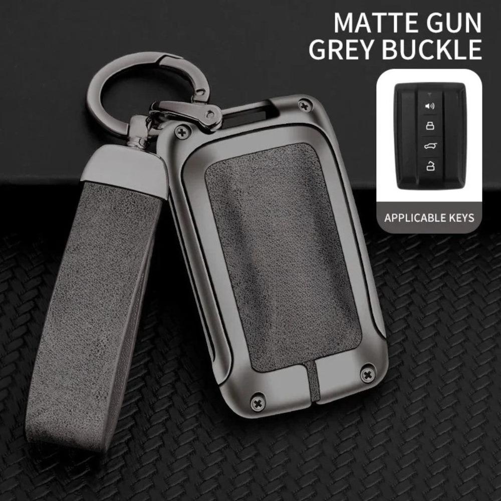 Zinc Alloy Leather Car Remote Control Key Bag Shell Suitable for Tank 300 500 Car Key Chain Bag Interior Accessories