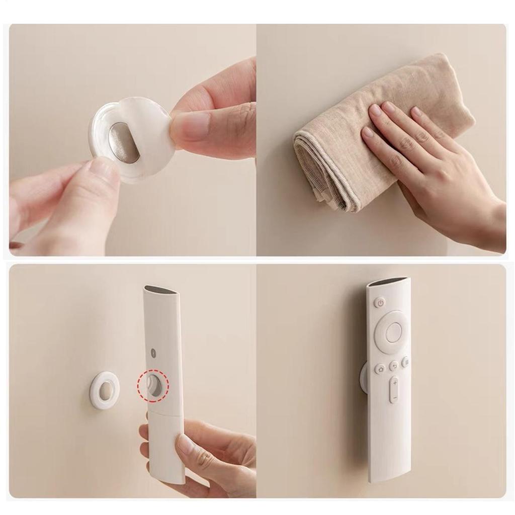Magnet Remote Control Holder Magnetic Hooks Wall Mount Strong Invisible Holder Keys Fridge Sticker Storage Hooks Wall Mount