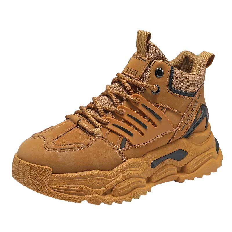 Autumn and Winter Men's Boots Waterproof Motorcycle Boots Ankle Work Shoes for Men Outdoor Non-slip Travel Sports Casual Shoes