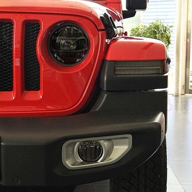 PPF Car Headlight Protective Film Front Light Tint Smoked Black TPU Sticker for Jeep Grand Cherokee Wrangler Compass Accessories