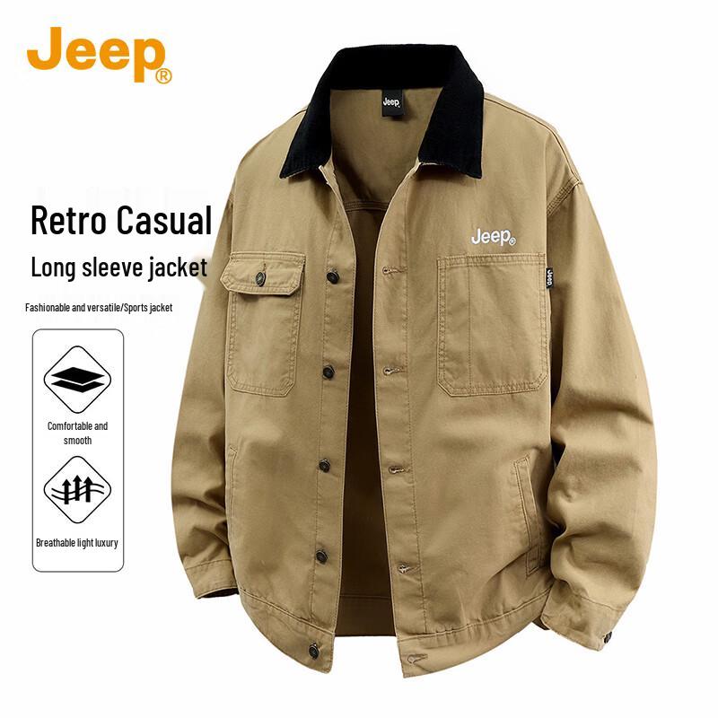 Jeep Men's Retro Cotton Workwear Jacket