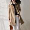 Trench Coat Women's Medium and Long Autumn Models, Small Casual Temperament Women's Coat Coat
