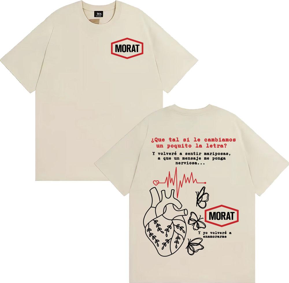 Rock Band Morat Asuntos Pendientes Tour Tshirt Men Women Harajuku Hip Hop Punk Street T Shirts Cotton Comfort Oversized T Shirt
