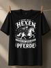 Gerunisex Horse Witch Phrase With Horse Rider Art Stars Curly Script And Magic Accents Graphic Tee Unisex All TShirt