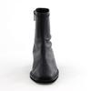 Genuine leather, soft cushioning, lightweight, made in Japan, HIMIKO lightweight sheepskin stretch boots with a sole, 651401, black, size 225.
