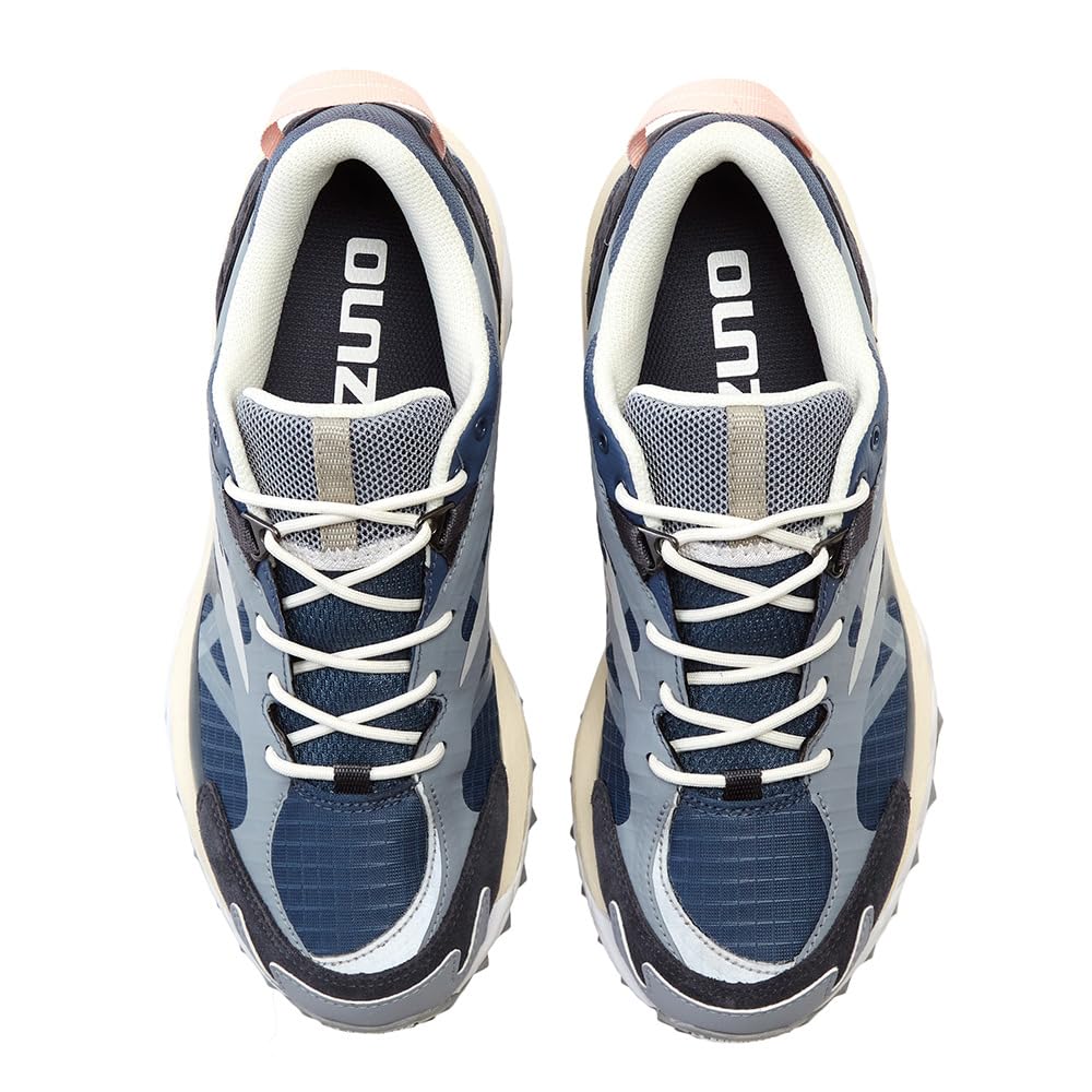 Mizuno Wave Mujin TL GTX Casual Navy Gray Sports Sneakers for Everyday Wear X Size and Shoes, (D1GA221707), Waterproof, (Navy Gray, 23.0, Men's