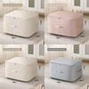 Cotton Quilt Storage Bag With Compression Design For Travel And Bedroom Organization