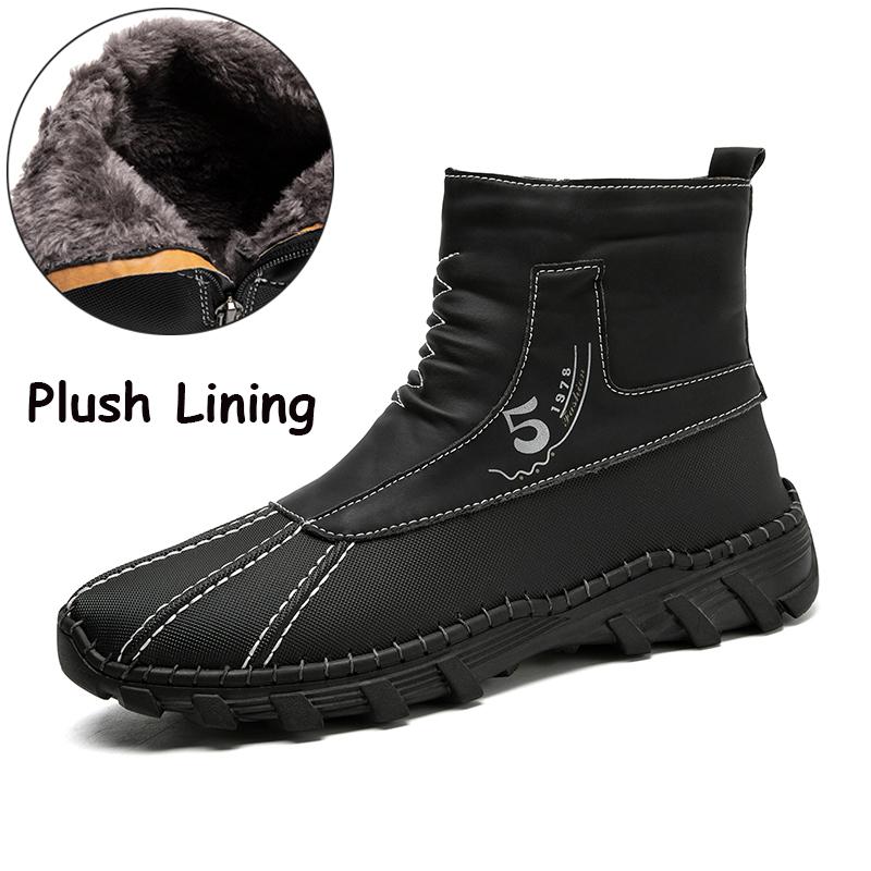 Nuevas botas de tobillo de moda para hombre, hechas a mano, zapatos casuales de caña alta, botas clásicas para caminar para hombre, botas de motocross cómodas y versátiles.