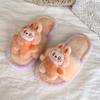 Warm Slippers Cute Little Animals Children's Casual Slippers 2025 Winter New Style Fashionable Cartoon Cotton Slippers for Girls