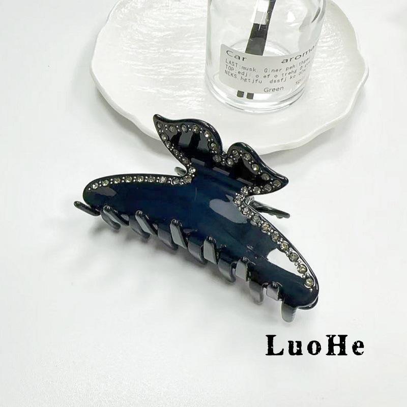 

Luohe French Retro Tortoiseshell Acetate Shark Hair Clip for Women
