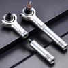 Ratcheting Mechanism Screwdriver 2 Side Head 1/4 Drive Ratchet Handle Strong Magnetic For DIY Projects