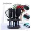 Salon Professional Hair Brush Set Hair Brush Comb Mirror Set Mirror Stand Holder Massage Comb