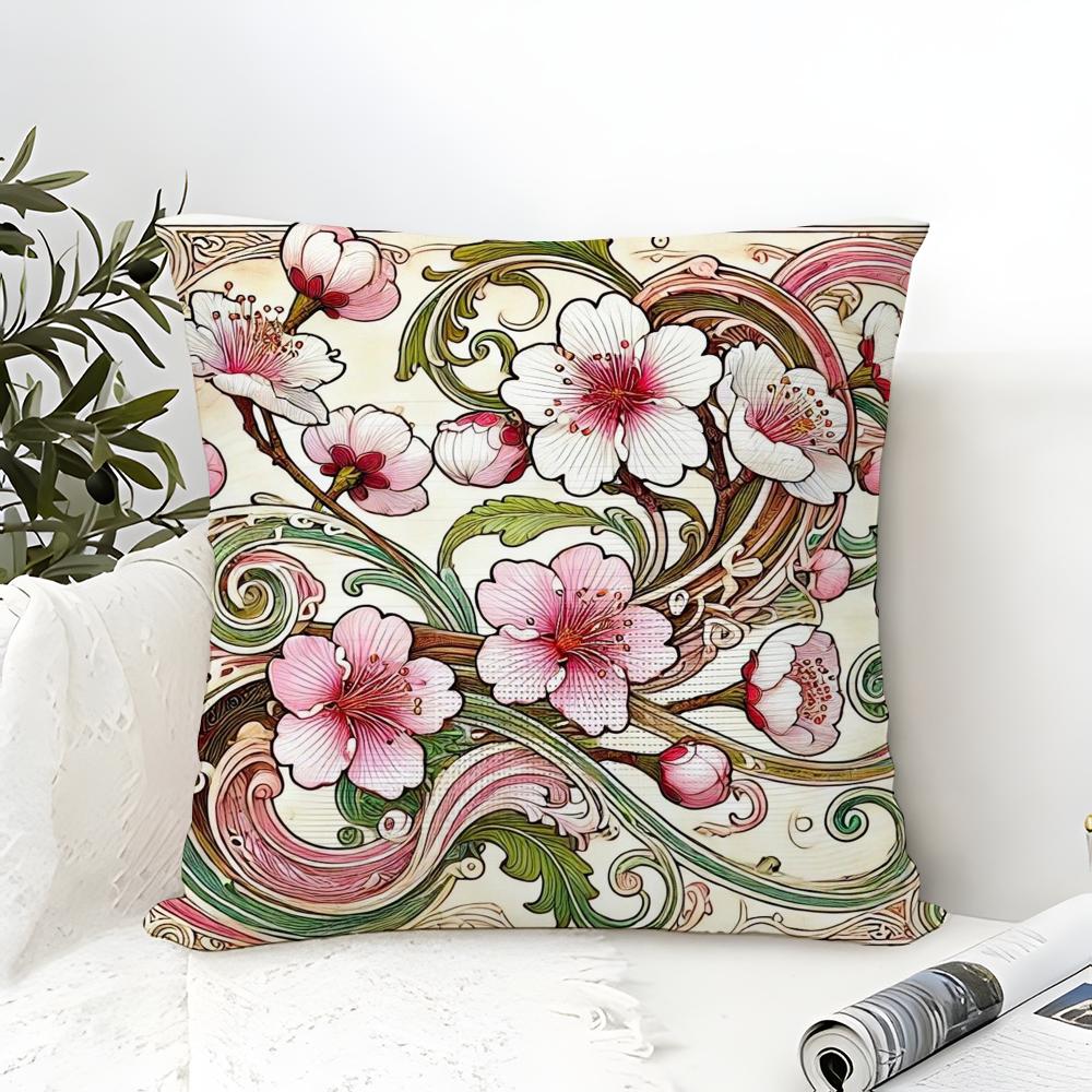 Diverse Painted Floral Prints Pillow Case Linen Pillow Case Sofa Home Decor Cushion Cover Cushion Cove