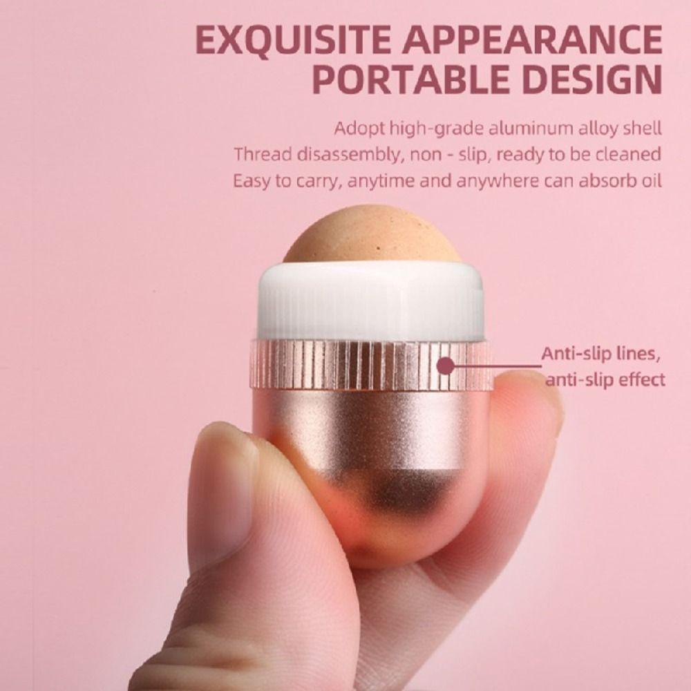 Werkzeug mit Schlüsselanhänger T-Zonen-Reinigungsstift Kugel Vulkanstein Gesichtsroller Ölabsorbierender Roller