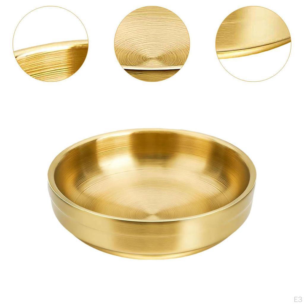 Schmuckschale, Schachtel, Teller aus Edelstahl für Ringe, Halsketten und Kleinteile
