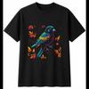 Colourful Perch Portrait Mens T-Shirt Sea Ocean Black 100% Cotton Marine Printed