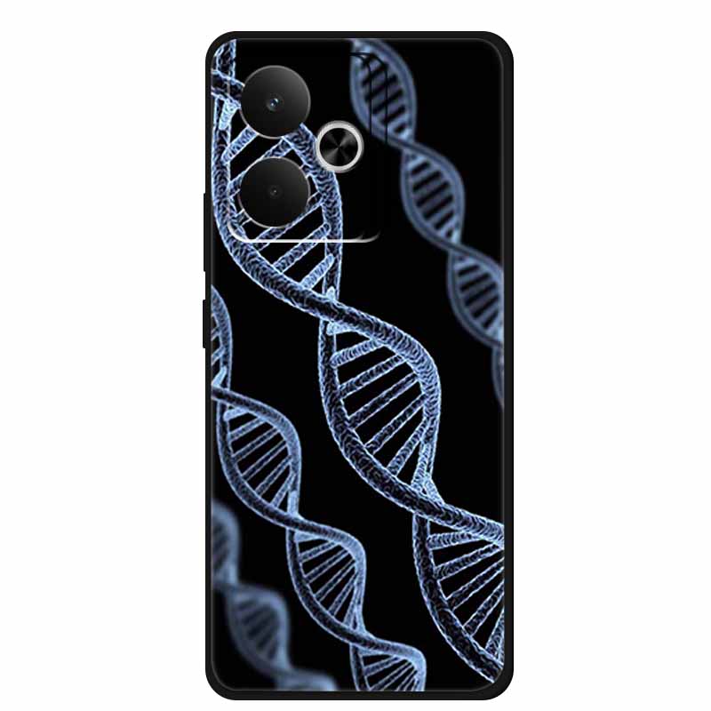Phone Case For Realme GT 7T Case Flowers Soft Black Silicone Back Cover For Realme 14 5G 15 Pro GT7 Case Shockproof Coque Fundas
