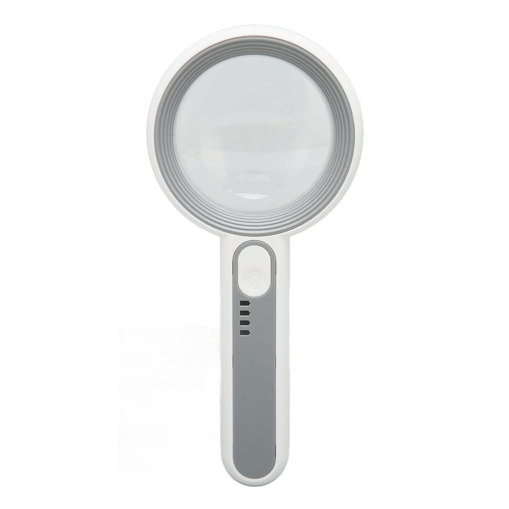 Handheld Magnifier Portable Rechargeable Optical Lens Touch Control LED Lighted Magnifier for Reading