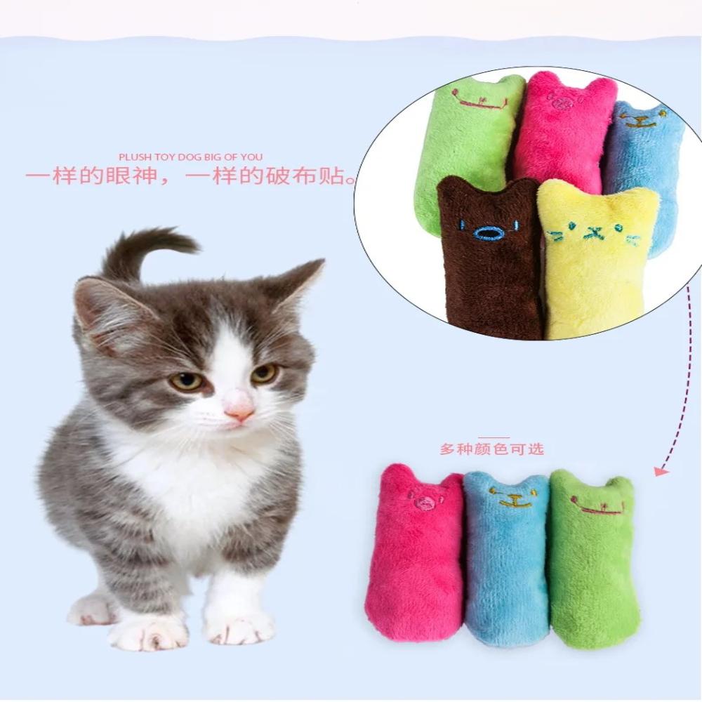 Catnip Plush Thumb Toy Soft Bite Resistant Design Pet Molar Accessory Interactive Entertainment Gadget For Kitten Self Play