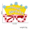 Birthday Delightful Plastic Glasses Featuring Colorful Animal Characters For Party Fun