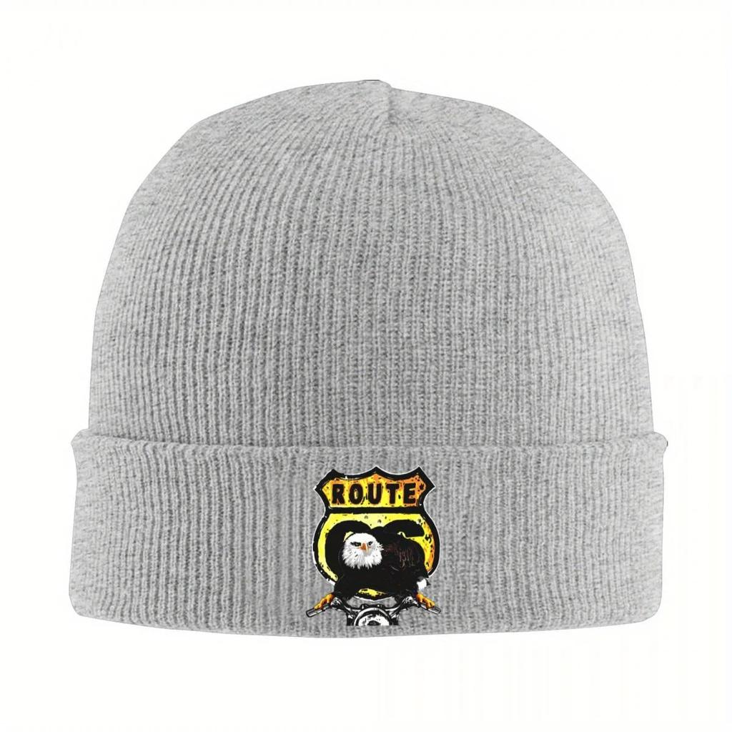 Nuovo Percorso Cappelli a Maglia da Motociclista per Donne Unisex Skullies Berretti Cappelli Invernali Acrilico Crociera America Hip Hop Cappello
