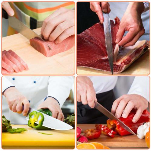Double-sided knife whetstone, dedicated for sharpening, with rubber base, suitable for home use as a medium whetstone or finishing whetstone, with Jap