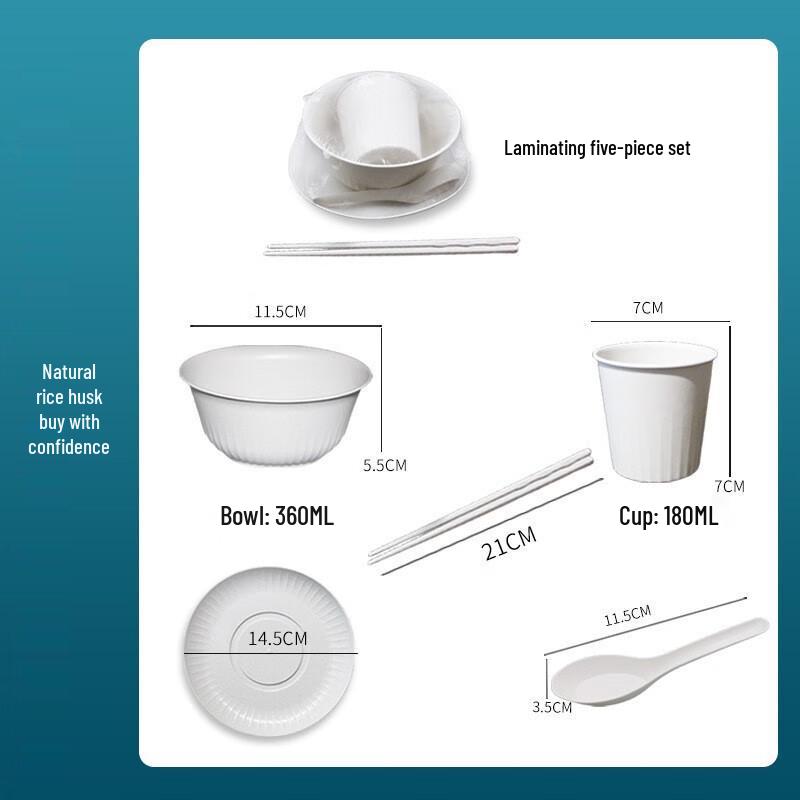Eco-Friendly Disposable Banquet Tableware Set