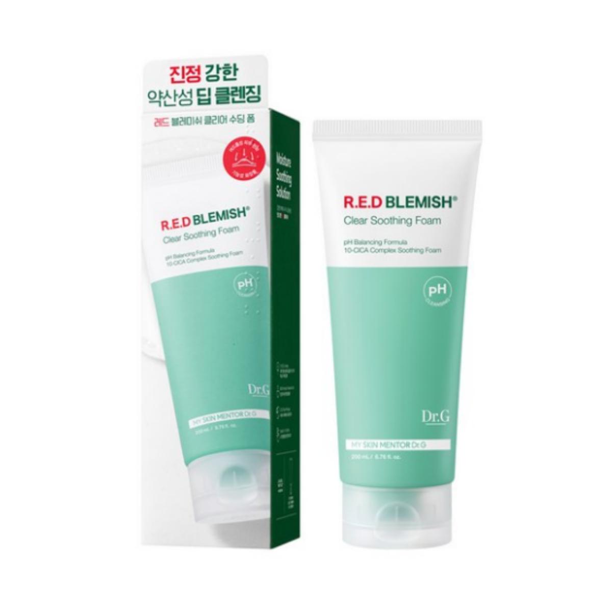 

Dr.G pH-балансирующая успокаивающая пенка для умывания Red Blemish Clear (Red Blemish Clear Успокаивающая Пенка)