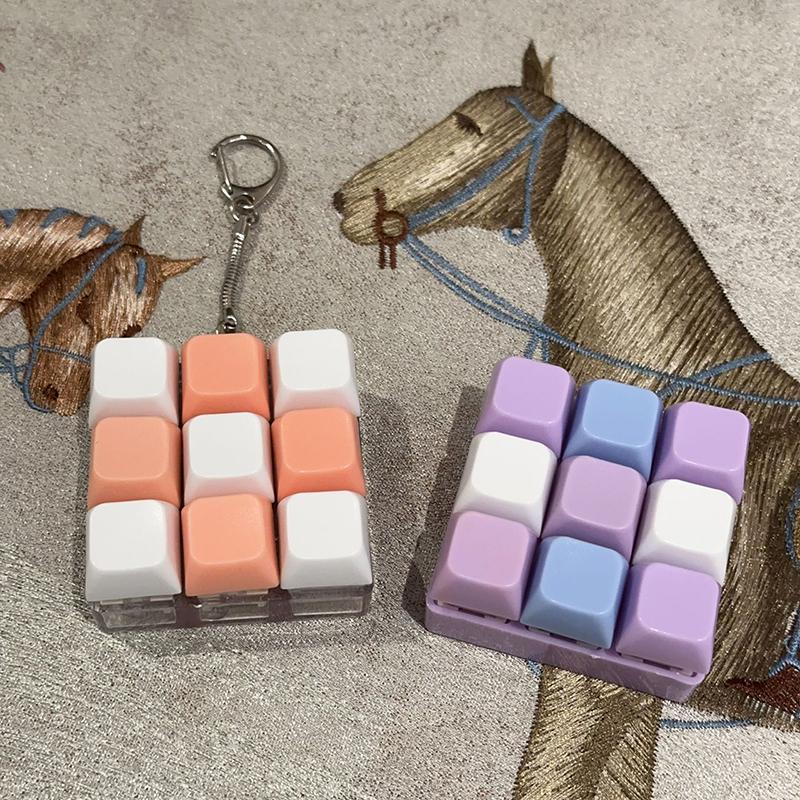 9 Klawiszy Mechaniczny Tester Osi Klawiatury Przycisk Keycap Brelok Brelok do Klawiatury Zabawka Nakładki na Klawisze Zabawka