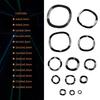 ABYA 320Pcs Carbon Steel Compression Type Wavy Wave Crinkle Spring Three Wave Washers Assortment Kit