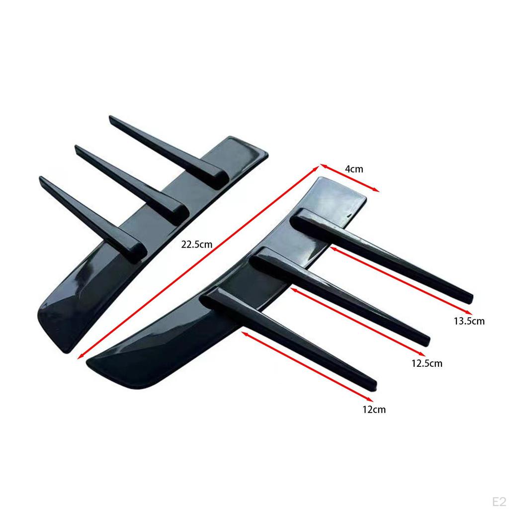 Air Intake Hole Trim 1 Pair Replace Exterior Accessories Practical Car Side Apron Stickers