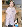 Little Girls Sweet Princess Cartoon Print Summer Thin Sleep Dress Kids Home Nightgown