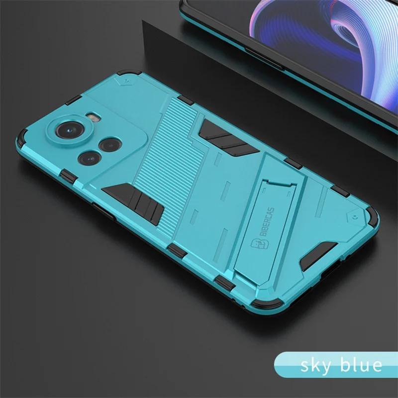 Für OnePlus Ace 5G Hülle Schützen Sie die Rückseite Stoßfestes Panzergehäuse Für One Plus 10R 10 R Hülle Anti-Fall Schutz Ständer Coque