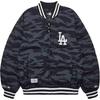 New Era FW24 MLB Los Angeles Dodgers Baseball Collar Loose Zipper Down Jacket Unisex Jackets Black 14397959