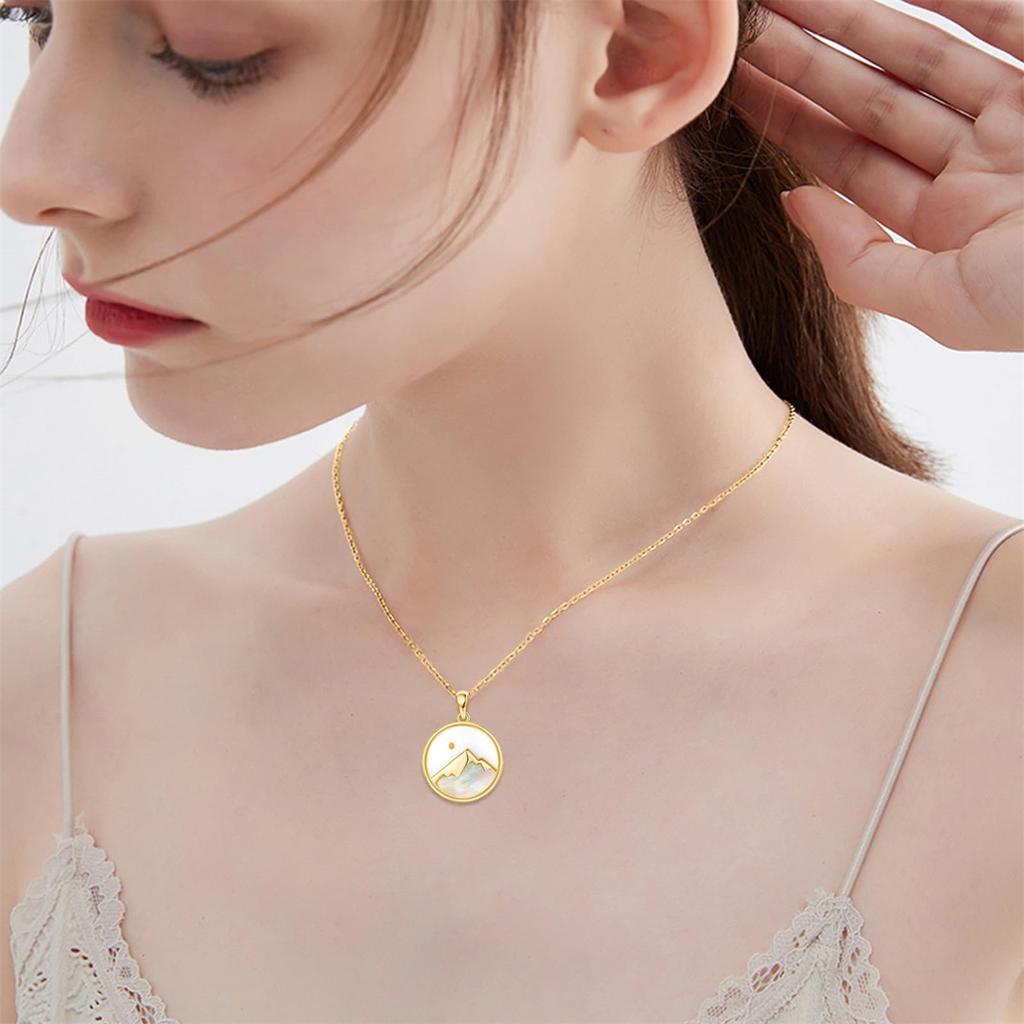 Stainless Steel Mustard Seed Faith-moving Mountain Woman Necklace