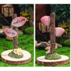 Wiwilys Clev-er Garden, niedliche Gartenstatue aus Kunstharz, Dekoration für den Außenbereich, Tierfigur aus Polyresin, Tierfigur, Skulptur, Ornament, Dekoration