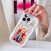 Cartoon Pattern Cream Texture Case Wavy Edge Mykt Silikondeksel Telefonveske til IPhone Samsung Huawei Honor Xiaomi Redmi Infinix Tecno