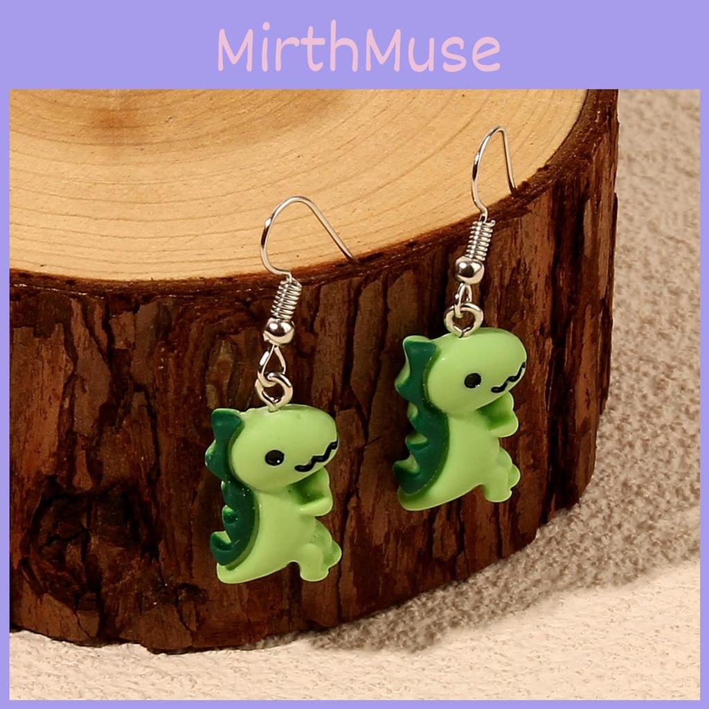 Small Dinosaur Animal Earrings With Handcrafted Soft Clay For Women Fashion Jewelry