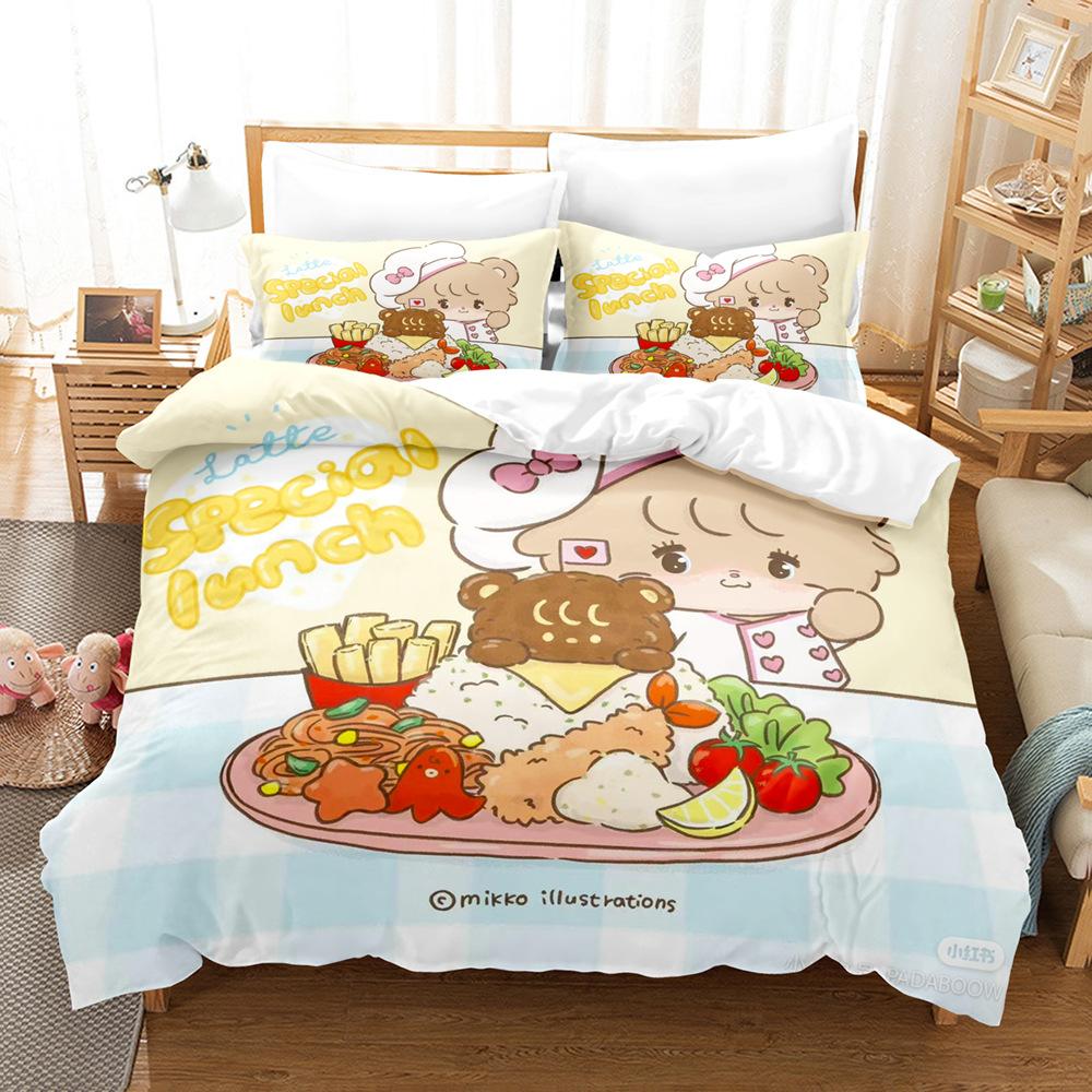 Three-Piece 3D Digital Printing Home Textile