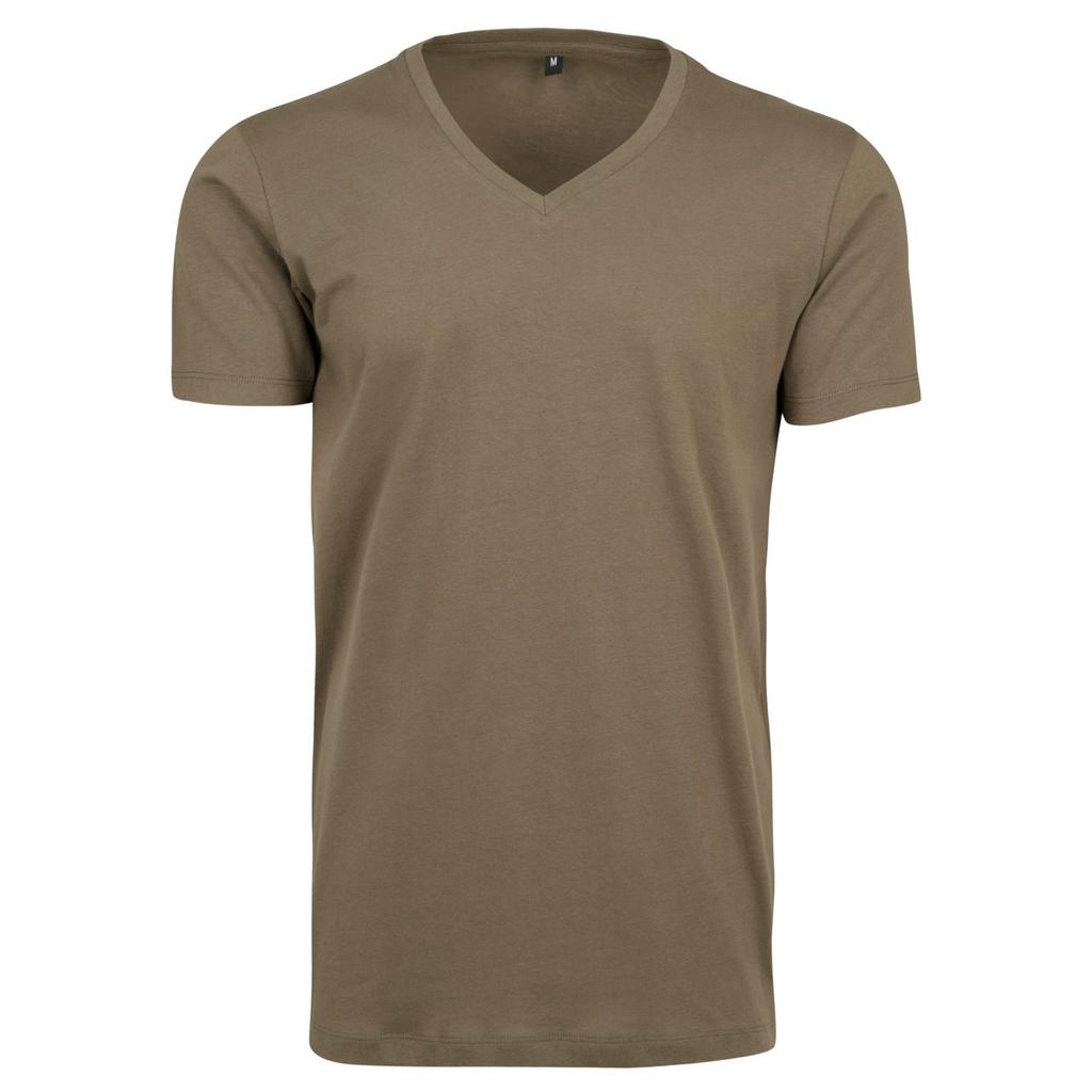 Build Your Brand Unisex Adult Lightweight V Neck T-Shirt