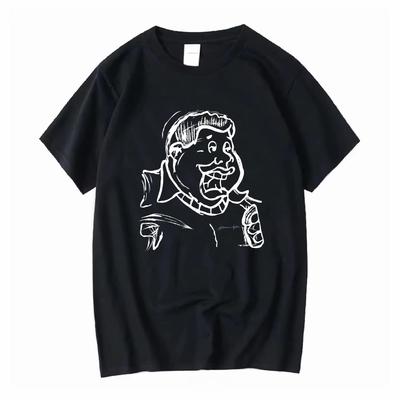 Camiseta Unisex de Algodón Esencial Nuevo 2025 Estampado de Moda Suave Transpirable Cuello Redondo Moda Camisetas para Hombre y Mujer Una Pieza