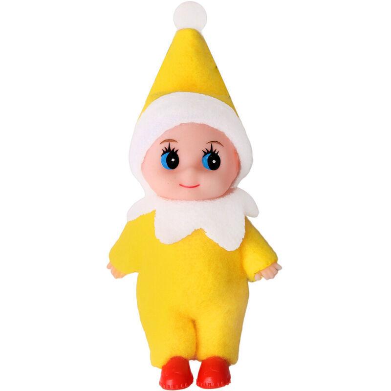 

29in Christmas Tree Elf Doll Home Oranment Kids Baby Bookshelf Toy Gift Decor жёлтый