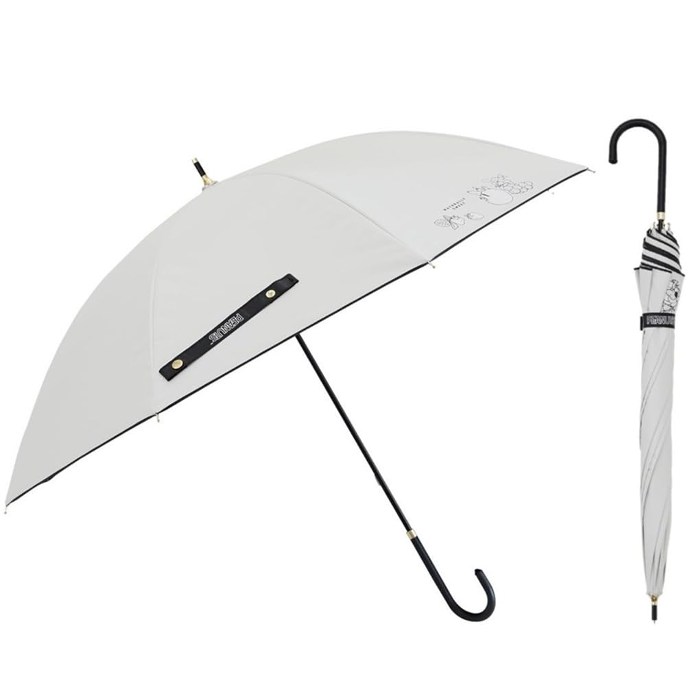 

Ogawa Зонт-трость для женщин с принтом, меняющим цвет под воздействием УФ-излучения, с теплоотражающим и светоблокирующим покрытием, защита от УФ-излучения или более, 50 см, ручное открытие, водоотталкивающий