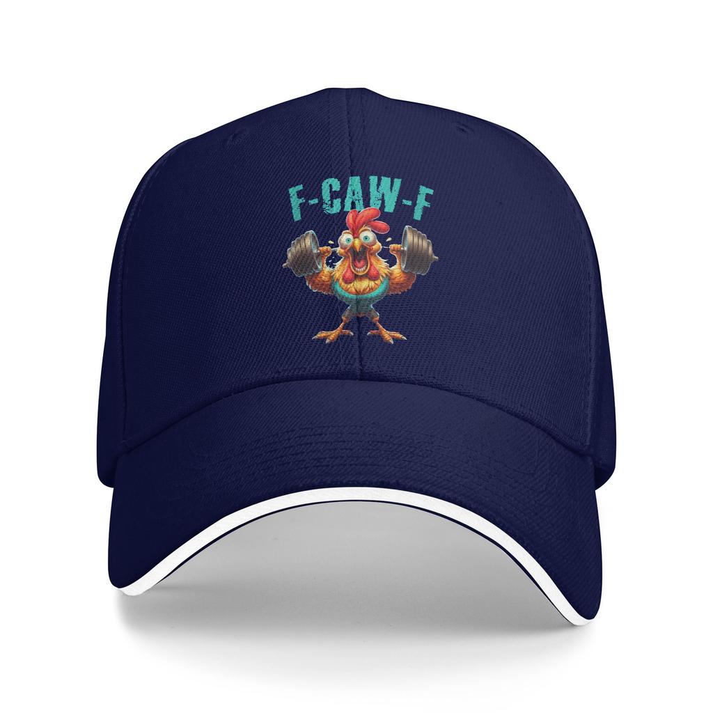 Gym F-CAW-F Funny Scream Fitness Humor Baseball Cap Running Hippie Dropshipping Trucker Hat Men Street Style Design Snapback Cap